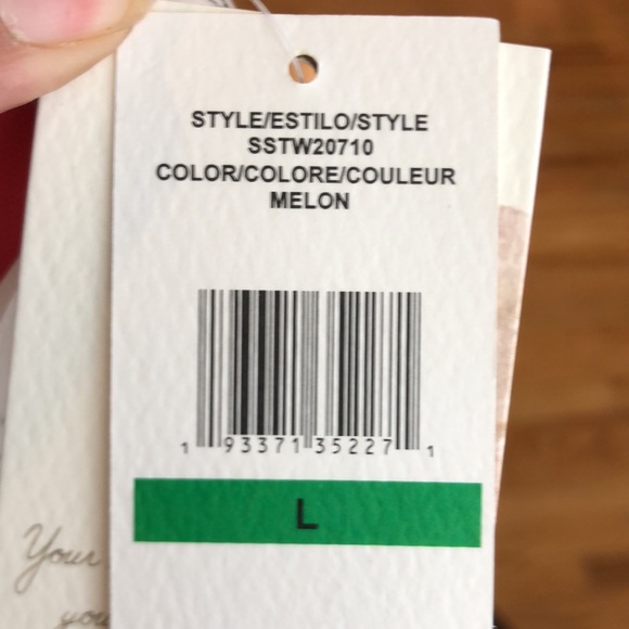 NWT Jessica Simpson Twiggy Stripe Textured Hipster Bikini Bottom SIZE LARGE - Picture 9 of 9